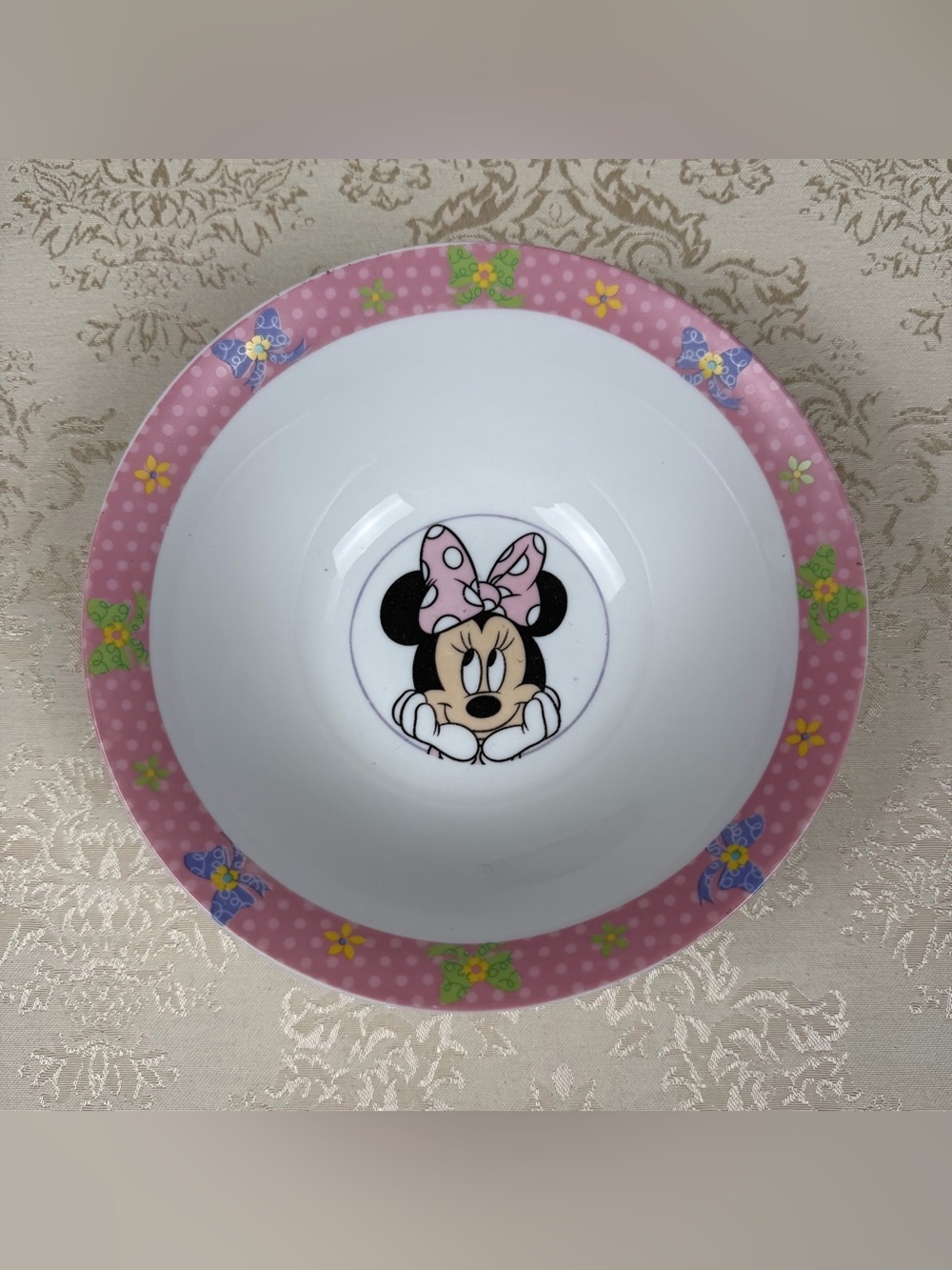 Disney Minnie Mouse Pink Cereal Bowl
